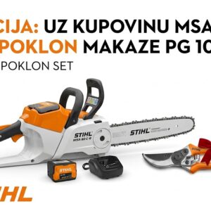 Baterijska testera STIHL MSA 60 C-B 1/4”P P SET + poklon makaze pg 10